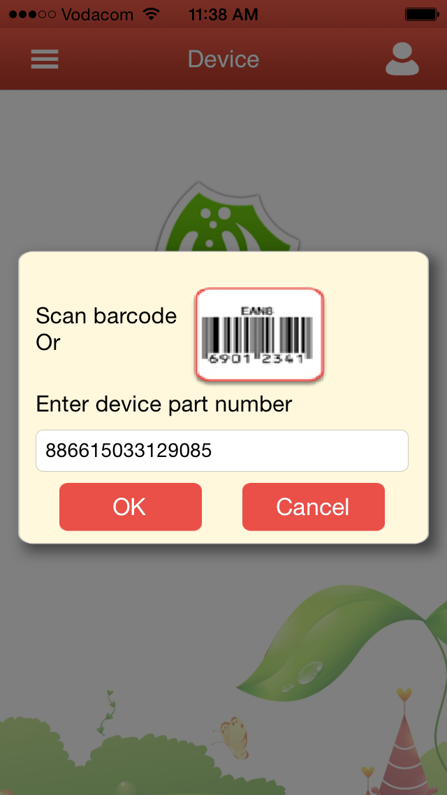 Kids Gps personal tracker watch bar code